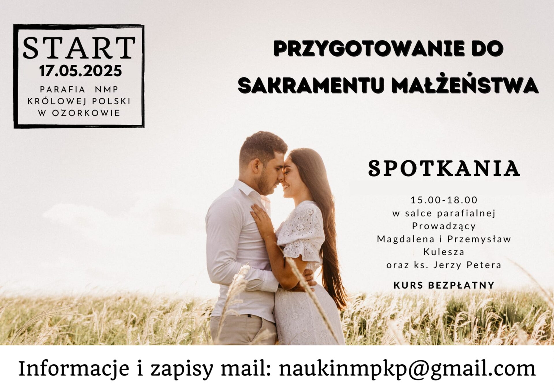 Przygotowanie do Sakramentu Małżeństwa